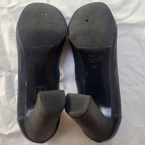 Chloé black leather heels size 40 (US 10) - Picture 3 of 5